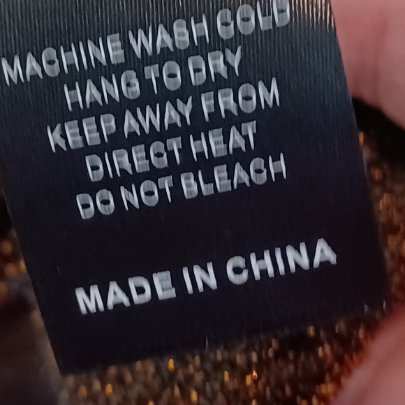 Cynthia Rowley Glitter Tease Shimmering Metallic Bronze Long Sleeve Maxi Dress - Picture 7 of 11